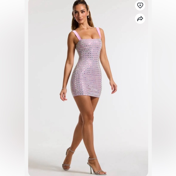 Oh Polly purple diamanté dress - Picture 4 of 8